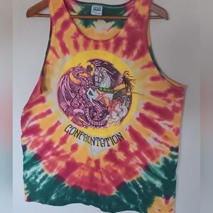 Vintage 90s Bob Marley And The Wailers Confrontation Album Tank Top